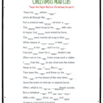 10 Best Blank Printable Christmas Mad Libs Printablee
