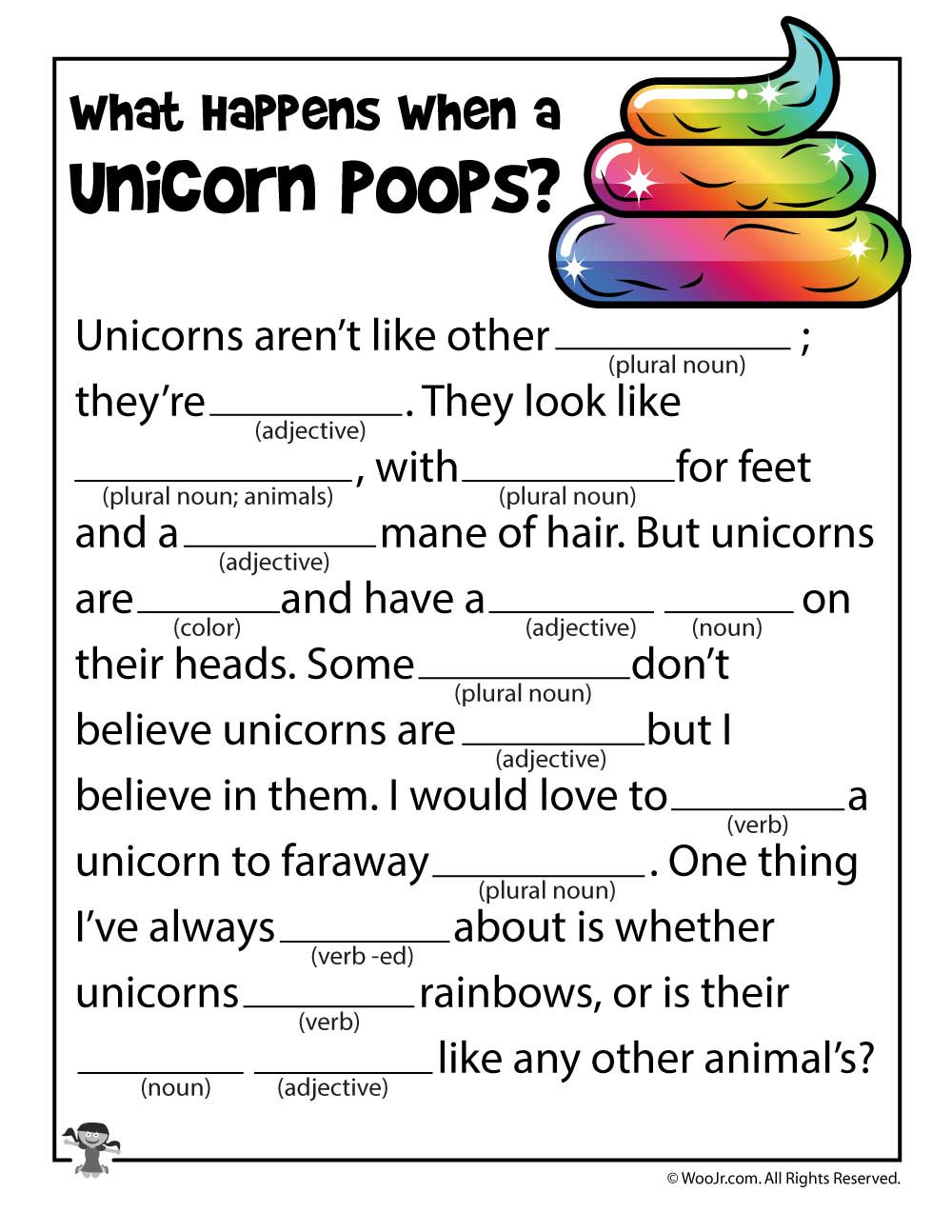 Printable Funny Mad Libs