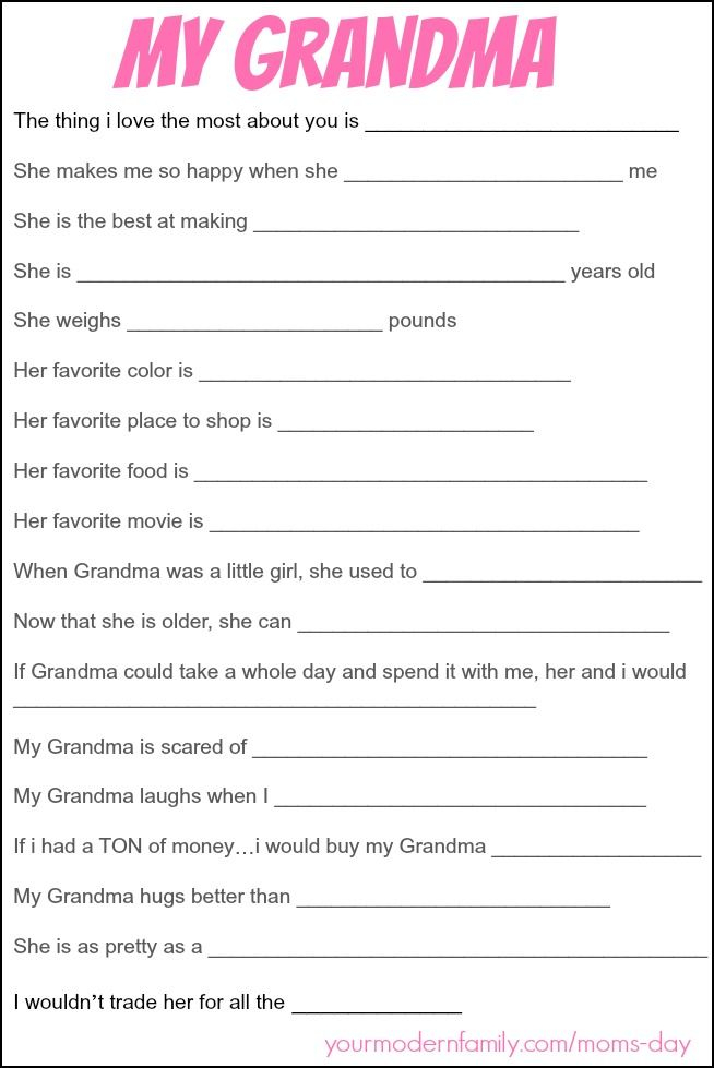  26 All About Grandma Worksheet Ideas