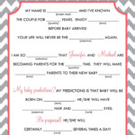 Baby Shower Mad Libs Free Printables