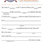 Bar Mitzvah Mad Libs Free Printable 2022 Printablemadlibs