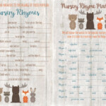 Bnute Productions Free Printable Nursery Rhyme Word Game Nursery