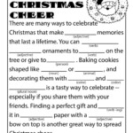 Christmas Ad Libs Fill In Word Game Printables Christmas Mad Libs