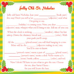 Christmas Carol Mad Libs Printable Mox Botanica