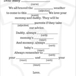 Free Mad Lib Template Halloween Mad Lib With Images Halloween Mad