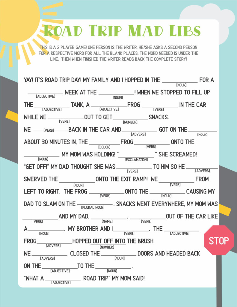 Free Madlib Printables Printable Word Searches