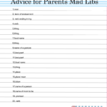 Free Printable Baby Shower Mad Libs Advice For The Parents