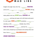 Fun Facts About Winter Mad Libs Mickeys Summer Vacation Mad Lib Free