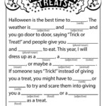 Halloween Ad Libs Word Game Printables Halloween Writing Halloween