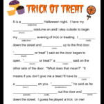 Halloween Mad Libs Printable Printable Word Searches
