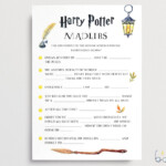 Harry Potter Game Mad Libs Quotes Wizarding World HP Game Etsy