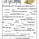 Let s Go Camping Mad Lib For Kids Woo Jr Kids Activities