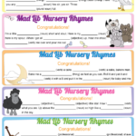 Mad Lib Nursery Rhymes Nursery Rhyme Baby Shower Nursery Rhyme Baby