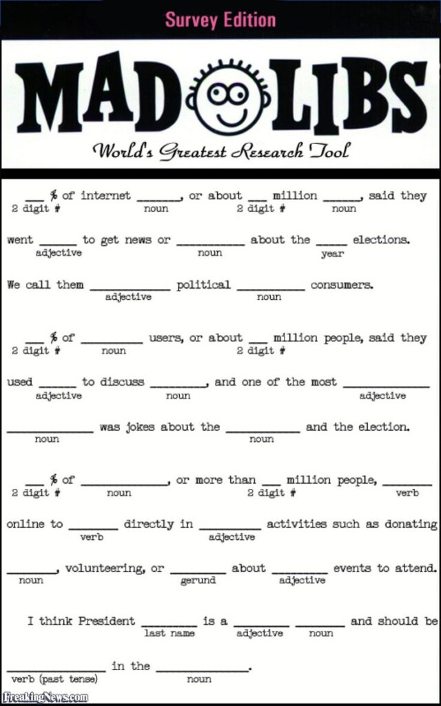 Mad Libs Printables 13 Pinterest 