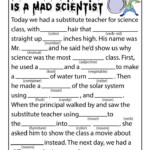 Mad Scientist Mad Lib Science Experiments Mad Libs Mad Scientist