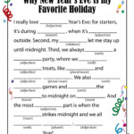 Printable New Year s Eve Mad Libs Printable Word Searches