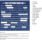 Self Esteem Mad Lib Printable 2022 Printablemadlibs