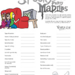 Slumber Party Spooky Mad Libs