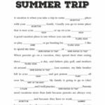 Summer Mad Libs Printable Printable Word Searches