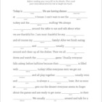 Thanksgiving Mad Libs Printable 17 Best Images About Mad Libs On