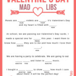 Valentine s Day Mad Libs Printable Printable Mad Libs Valentines