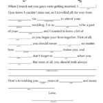 Wedding Mad Libs Free Download 2023 Printablemadlibs