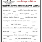 Wedding Rsvp Mad Libs Template DocTemplates