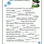 Winter Mad Libs Printable Printable Word Searches