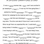 A Spooky Story Campfire Mad Libs Printable Printable Mad Libs Mad