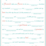 Bridal Shower Mad Libs Funny Shower Game Write Your Vows Etsy Funny