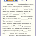 Camping Activities For Kids Best 10 Best Camping Mad Libs Printable