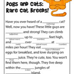 Cats Mad Libs Printable 2023 Printablemadlibs