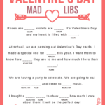 Free Printable Valentine s Day Mad Libs Printable Word Searches