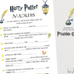 Harry Potter Mad Libs Quote Game Wizarding World HP Game Etsy Harry