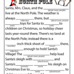 Mad Libs Christmas Printable Worksheet24