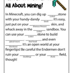 Minecraft Mad Libs Printables Woo Jr Kids Activities Mad Libs