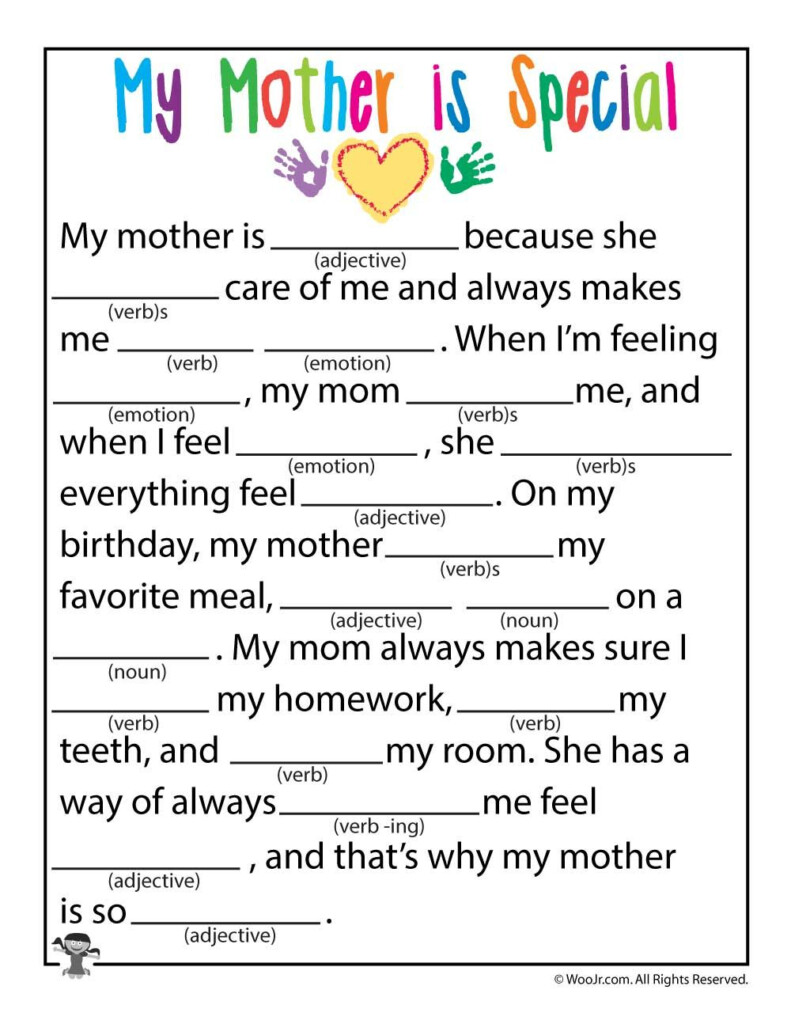 Mother s Day Mad Libs To Share A Laugh With Mom On Her Special Day 