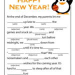 New Years Ad Libs Printable Games Fun Printables For Kids New Years