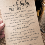 Oh Baby Mad Libs Baby Shower Game Oh Baby Mad Libs Baby Shower