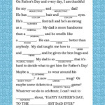 Pin By April Dikty Ordoyne On Mad Libs Fathers Day Fathers Day