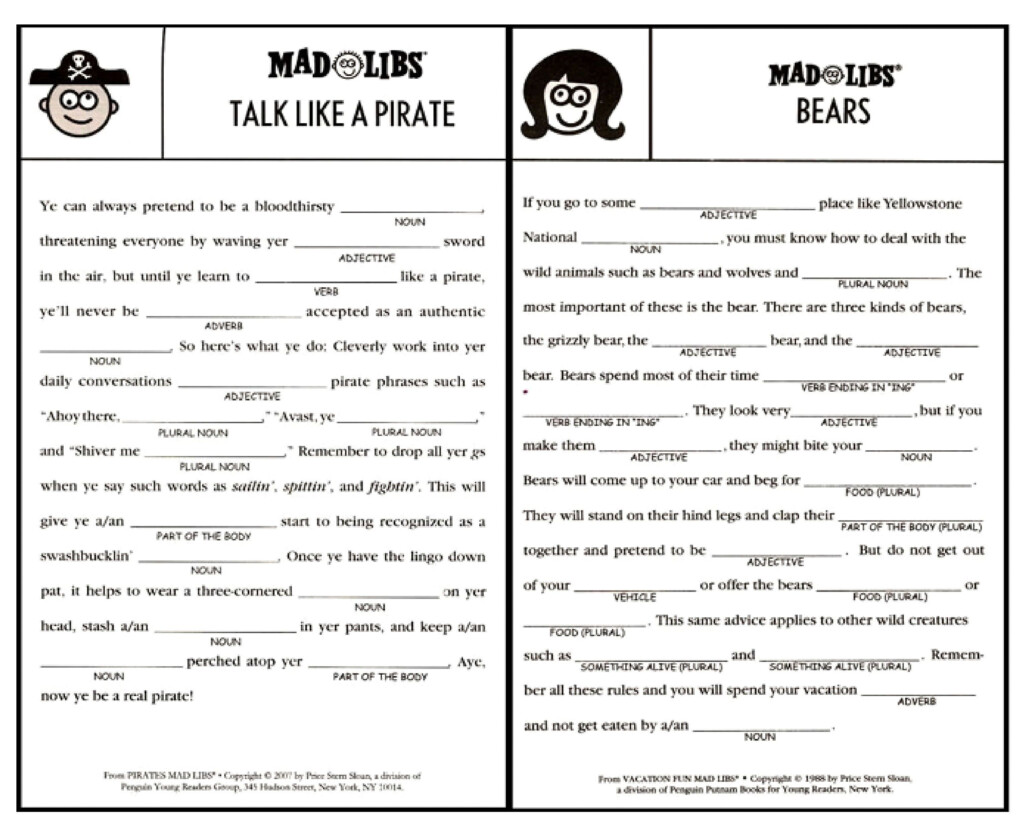 Printable Mad Libs Sheets For Adults Google Search Funny Party Games 