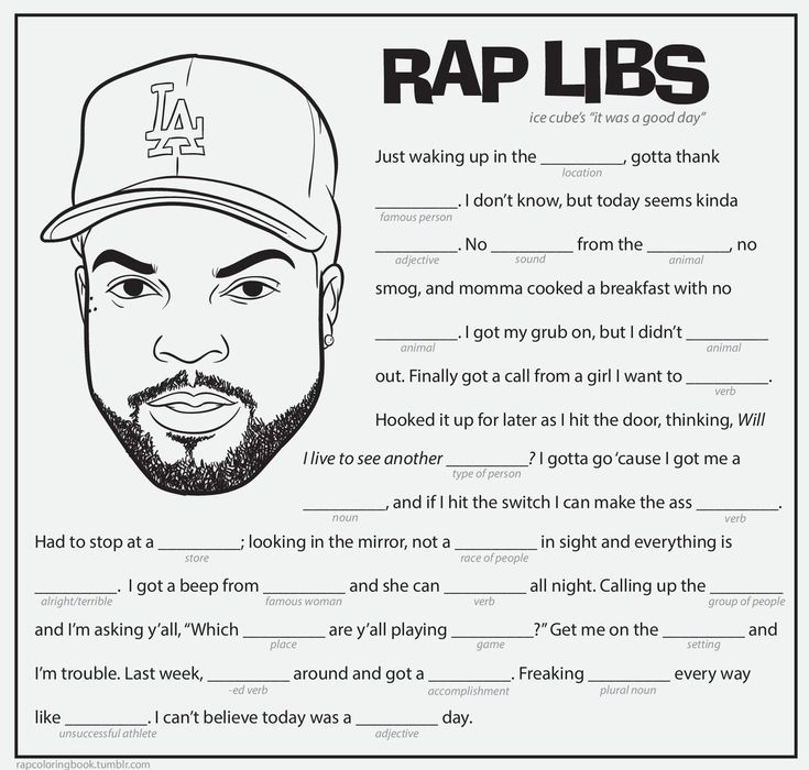 Rap Libs Mad Libs For Adults Printable Mad Libs Funny Mad Libs