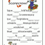 Scarecrow Mad Lib For Kids Fall Mad Libs For Kids Fall Kids
