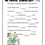 Spring Garden Madlib Spring Worksheet Printable Mad Libs Kids Mad Libs