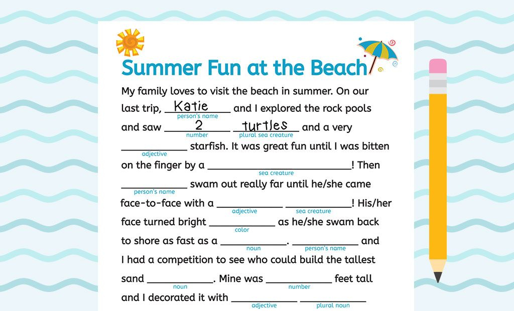 Take A Fun Family Visit To The Beach With This Wacky Summer themed Mad 