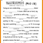 Thanksgiving Mad Libs Printable My Sister s Suitcase Packed With