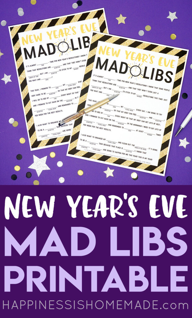 This Fun FREE New Year s Eve Mad Libs Printable Is Perfect For Kids Of 