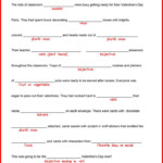 Valentine s Day Mad Libs Activity For Kids Valentines Day Words
