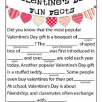 Valentines Day Fun Facts Printable Mad Lib Printable Mad Libs