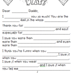 What The Teacher Wants Father s Day Mad Libs